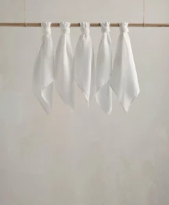 Muslin Squares White - 5 Pack