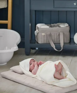 Nappy Caddy - Soft Grey Waffle