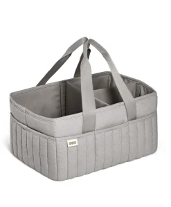 Nappy Caddy - Soft Grey Waffle