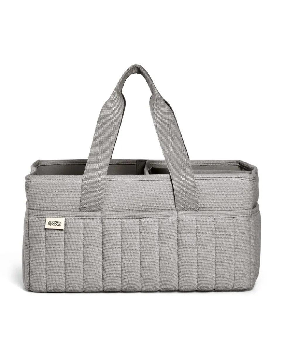 Nappy Caddy - Soft Grey Waffle