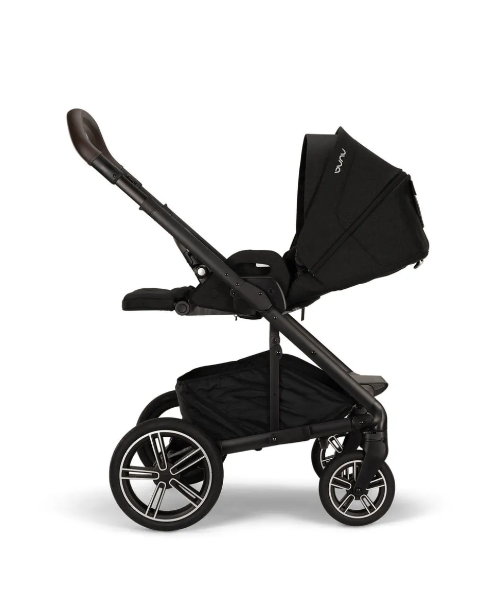 Nuna Mixx Next Pushchair 5 Piece Travel Bundle with PIPA Next Car Seat & Base - Caviar