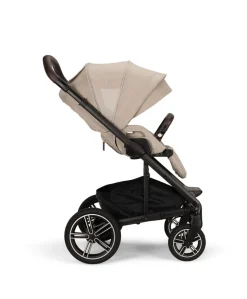 Nuna MIXX Next Pushchair Bundle with ARRA Flex Car Seat & BASE Curv Base - Biscotti