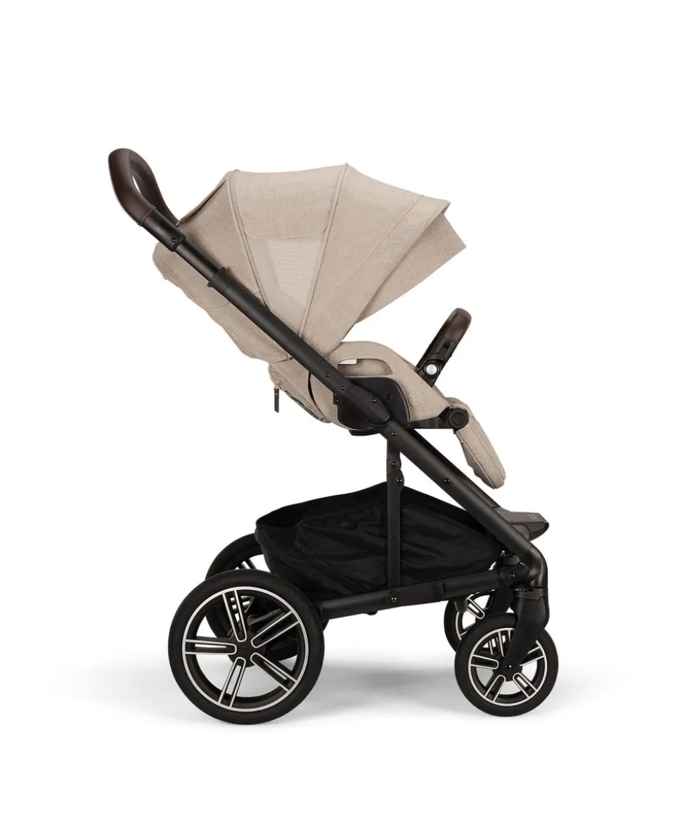 Nuna Mixx Next Pushchair 5 Piece Travel Bundle with PIPA Next Car Seat & Base - Biscotti