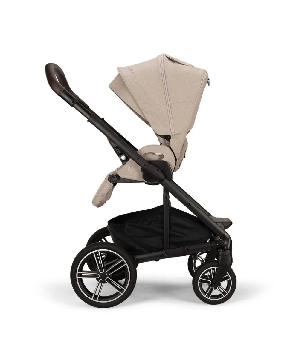 Nuna Mixx Next Pushchair 5 Piece Travel Bundle with PIPA Next Car Seat & Base - Biscotti