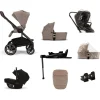 Nuna Mixx Next Pushchair 5 Piece Travel Bundle with PIPA Next Car Seat & Base - Cedar