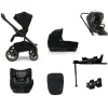 Nuna Mixx Next Pushchair 4 Piece Travel Bundle with TODL Next Car Seat & Base - Caviar