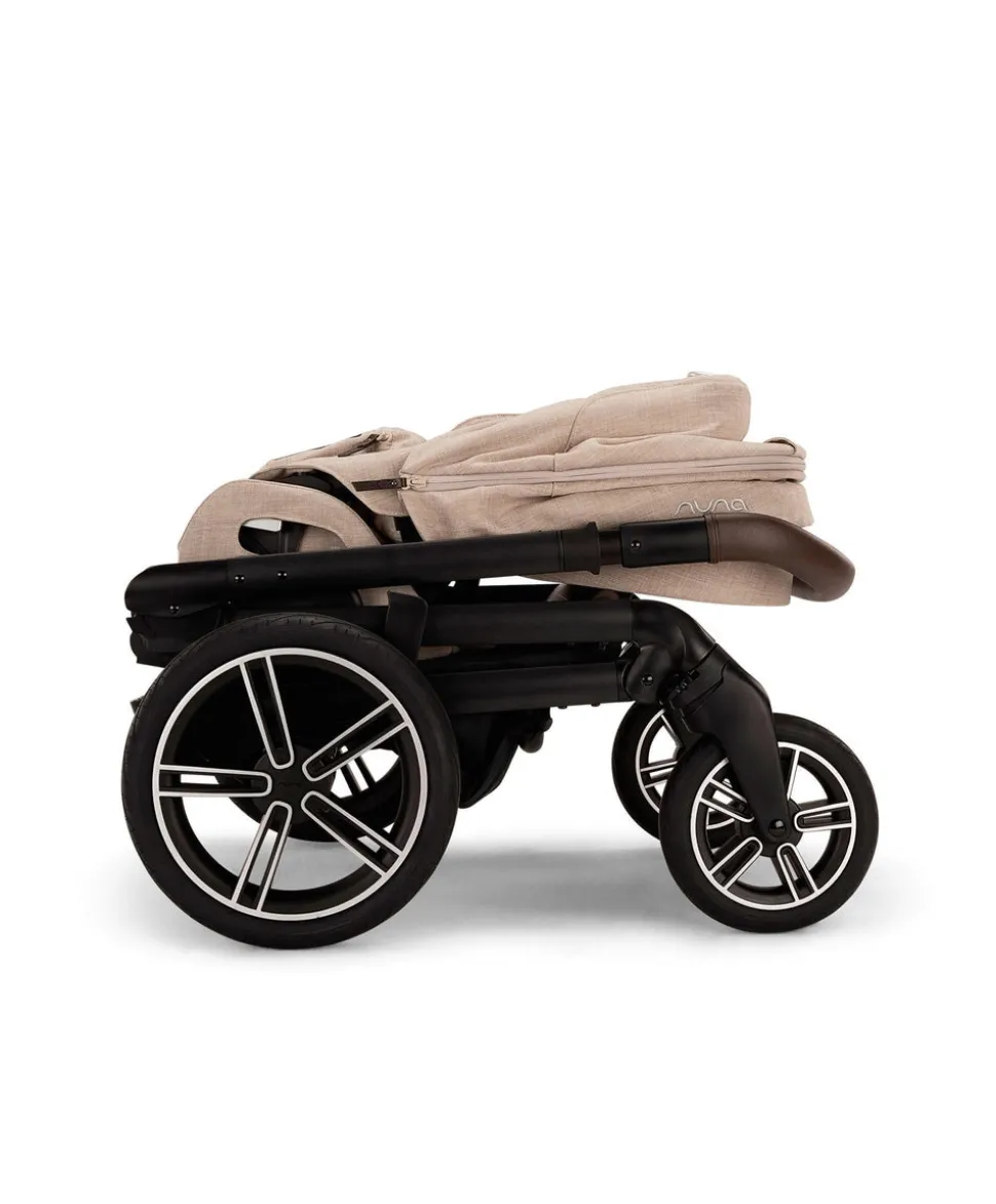 Nuna MIXX Next Urbn Bundle with PIPA Urbn Car Seat - Biscotti