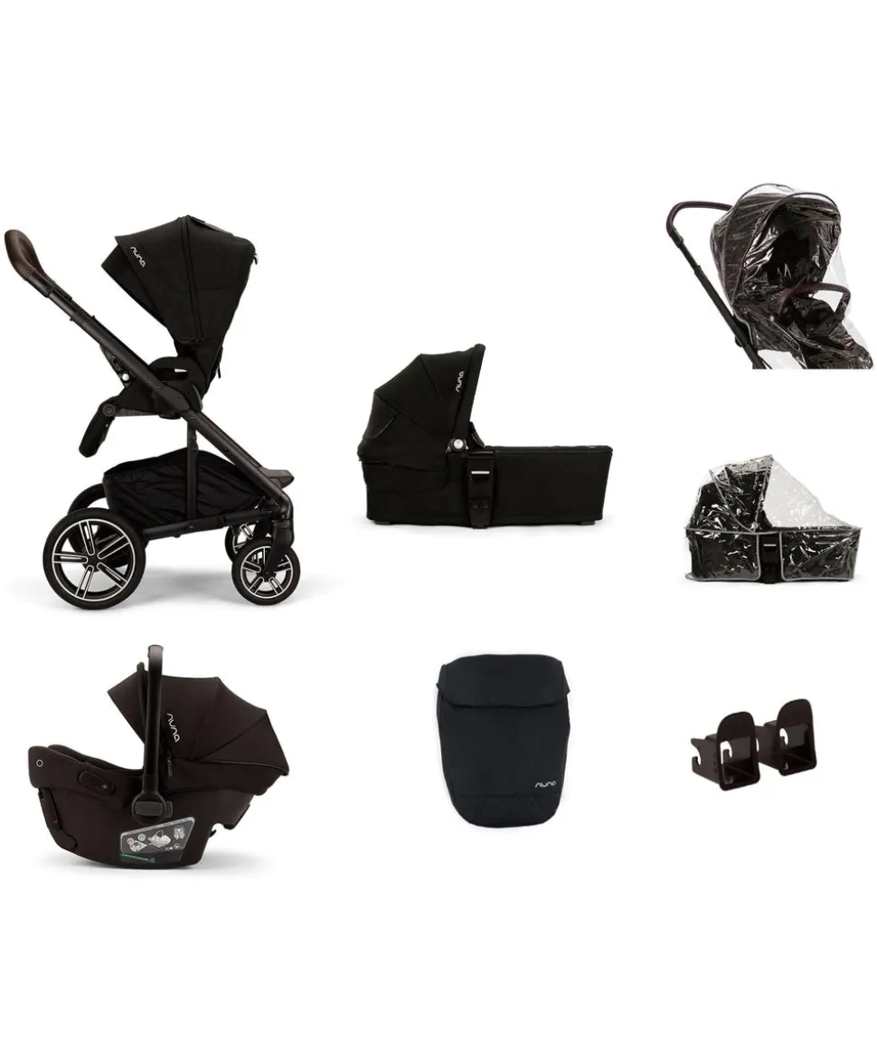 Nuna MIXX Next Urbn Bundle with PIPA Urbn Car Seat - Caviar
