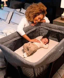 Nuna SENA™ Aire Travel Cot - Charcoal