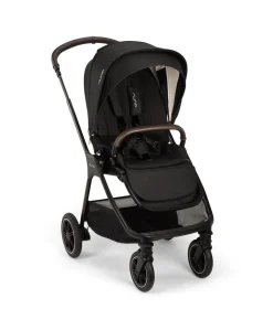 Nuna Triv Next Pushchair 4 Piece Travel Bundle with PIPA Next Car Seat & Base - Caviar