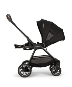 Nuna Triv Next Pushchair 4 Piece Travel Bundle with PIPA Next Car Seat & Base - Caviar