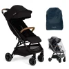 Nuna TRVL Pushchair with Travel Bag & Raincover - Caviar