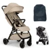 Nuna TRVL Pushchair with Travel Bag & Rain Cover - Biscotti