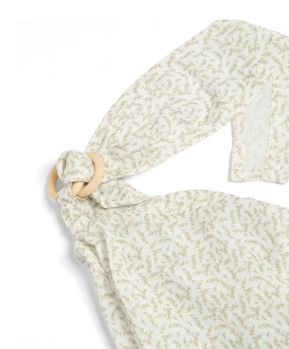 Nursing Cover - Muslin Leaf Print