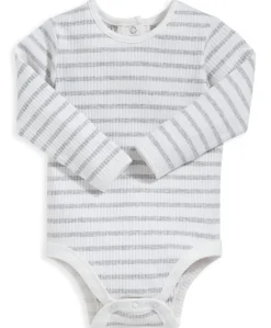 Organic Cotton Ribbed Bodysuit - Stripe