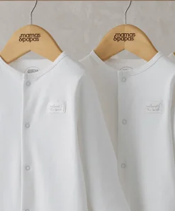 Organic Sleepsuits (3 Pack) - White