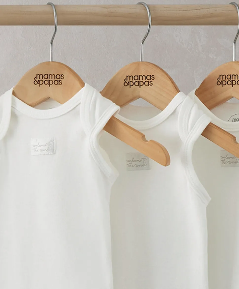 Organic Sleeveless Bodysuits (5 Pack) - White