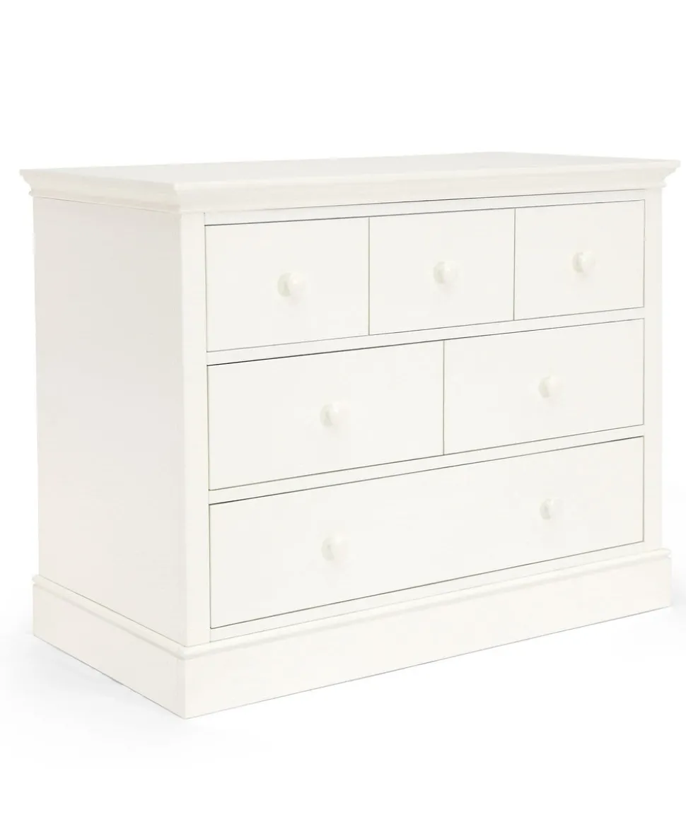 Oxford 3 Piece Cotbed Range with Dresser Changer & Wardrobe - White