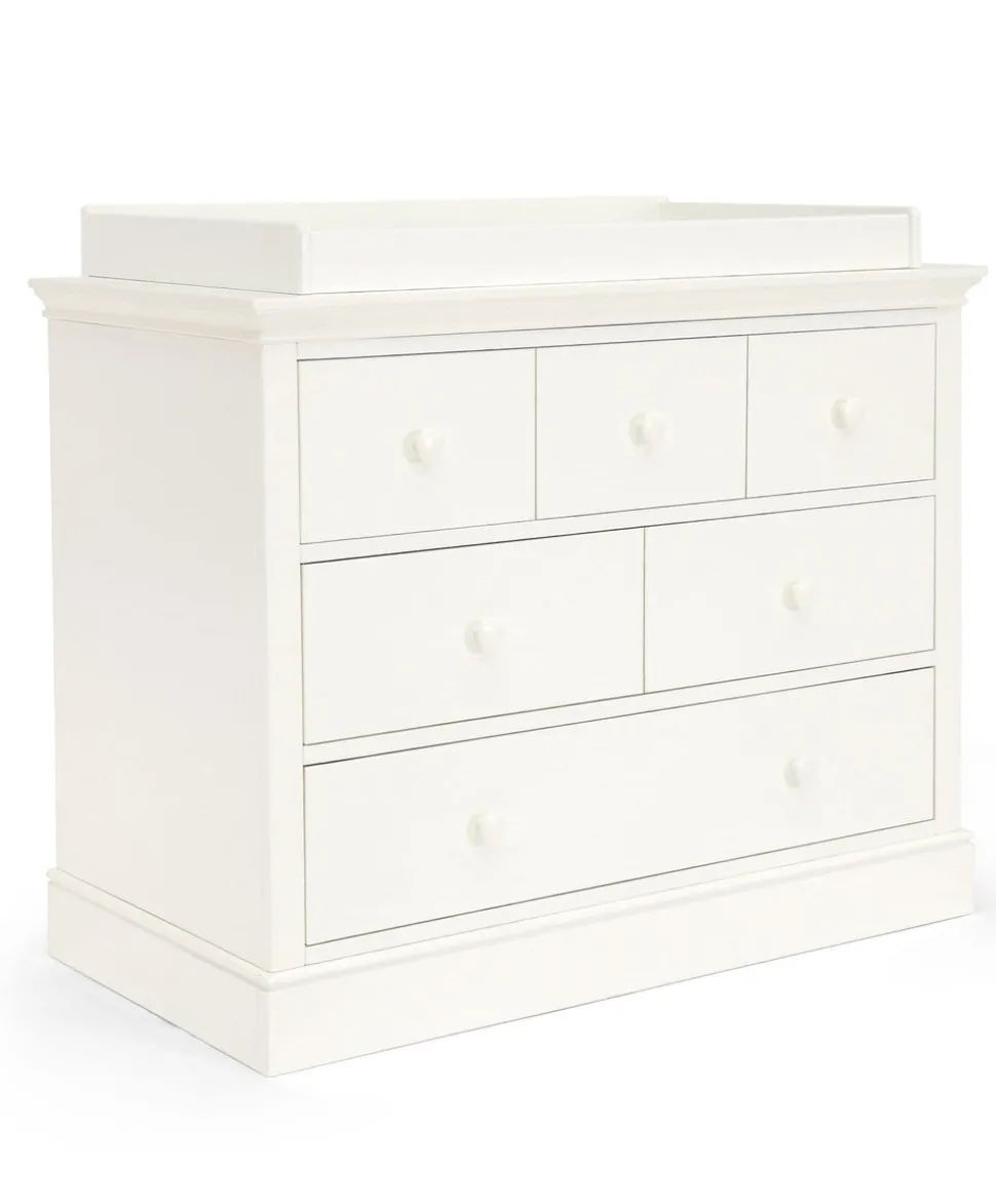 Oxford 2 Piece Cotbed Set with Dresser Changer - White