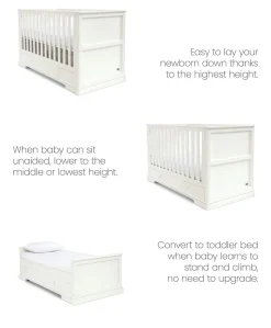 Oxford Cotbed - White