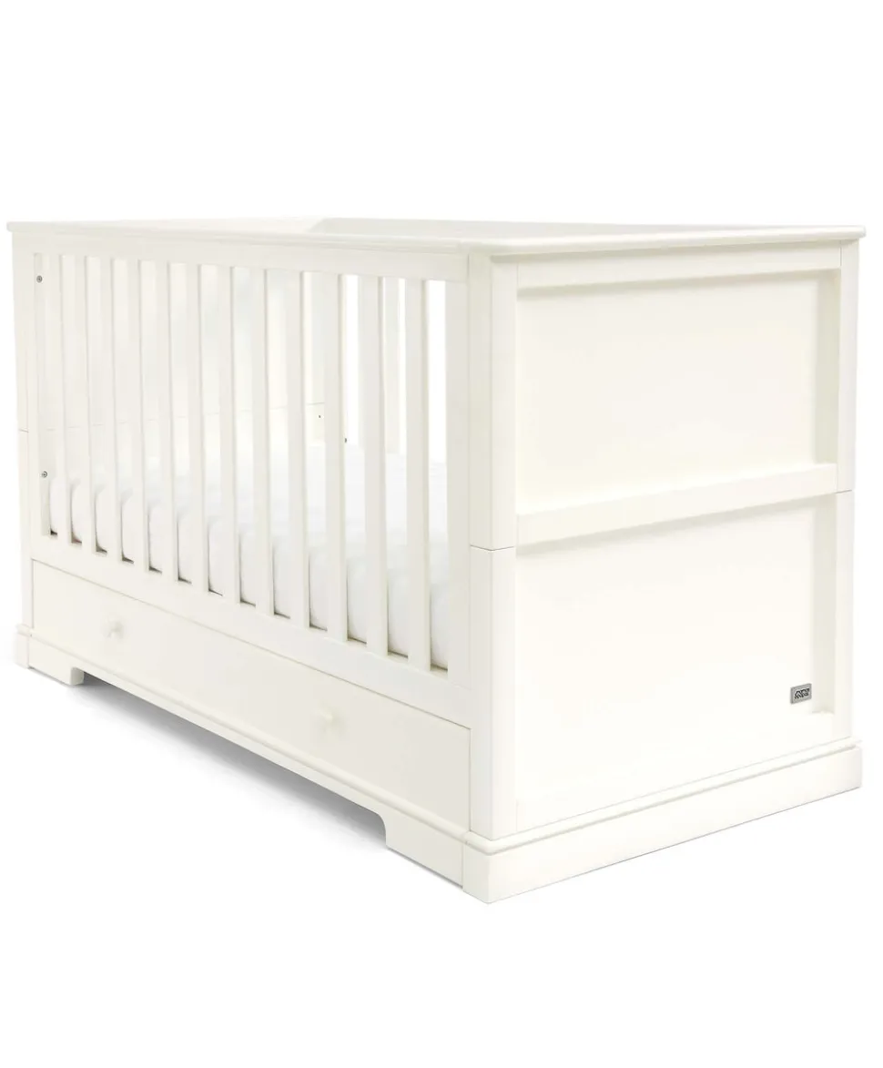 Oxford Nursery Bundle with Lua Bedside Crib (6 Piece) – White