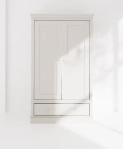 Oxford Nursery Wardrobe with Storage Drawer - White
