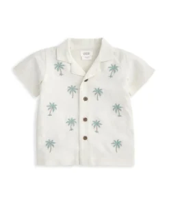 Palm Tree Embroidered Shirt