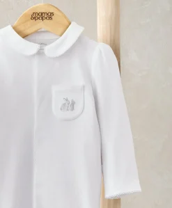 Peter Pan Collar All-In-One - Rabbit Embroidery