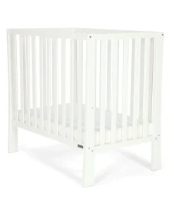 Petite Cot Bundle with Essential Airflow Fibre Mattress - Pure White