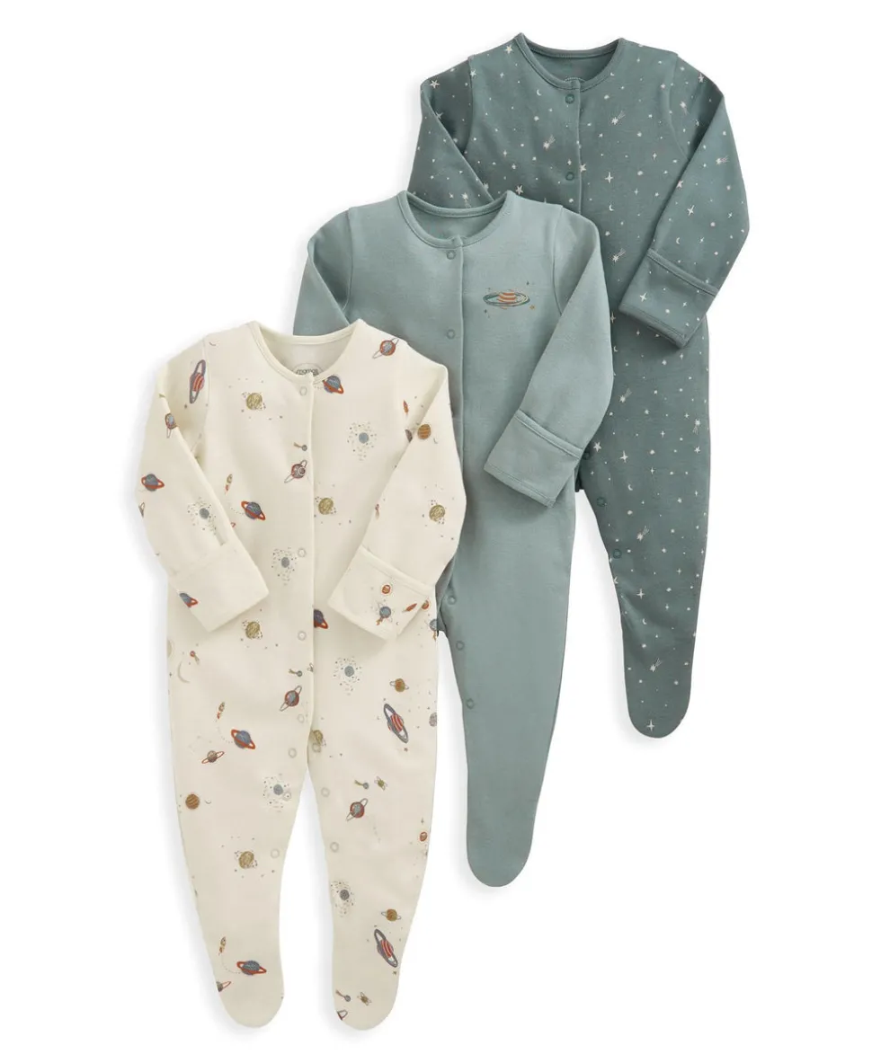Planets Sleepsuits (Set of 3)