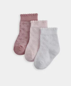 Pointelle Socks (Set of 3)