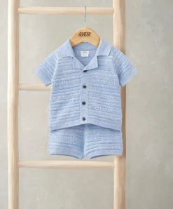 Polo Top & Shorts Set (2 Pieces) - Navy