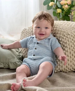 Polo Top & Shorts Set (2 Pieces) - Navy