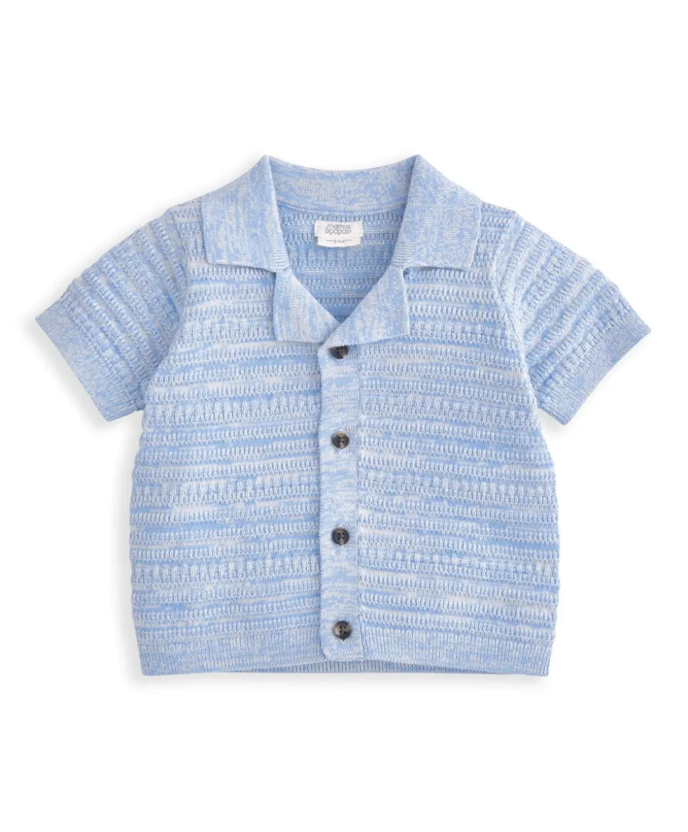Polo Top & Shorts Set (2 Pieces) - Navy