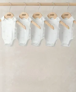 Premature Bodysuits (Pack of 5) - Stork Print
