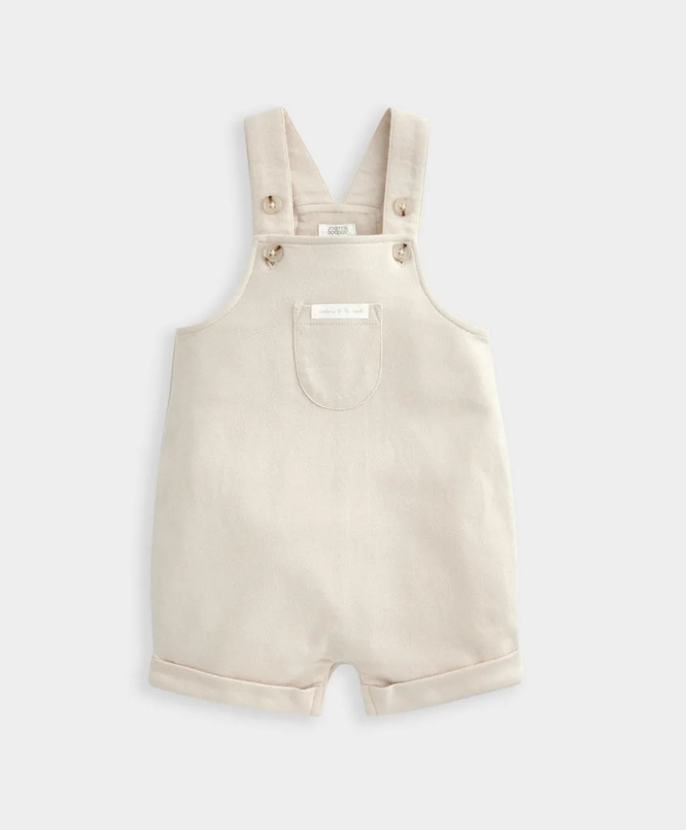 Ribbed Jersey Bodysuit & Dungaree Set