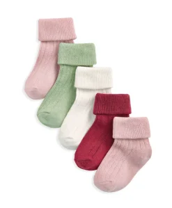 Ribbed Socks (Pack of 5) - Multicolour