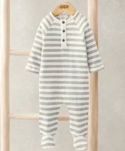 Ribbed Striped All In One