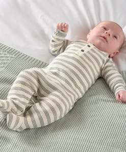 Ribbed Striped All In One