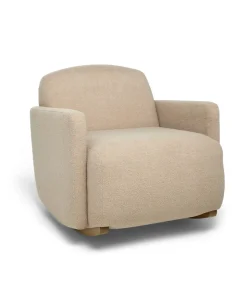 Royton Nursing Chair & Footsool Set - Oatmeal Boucle