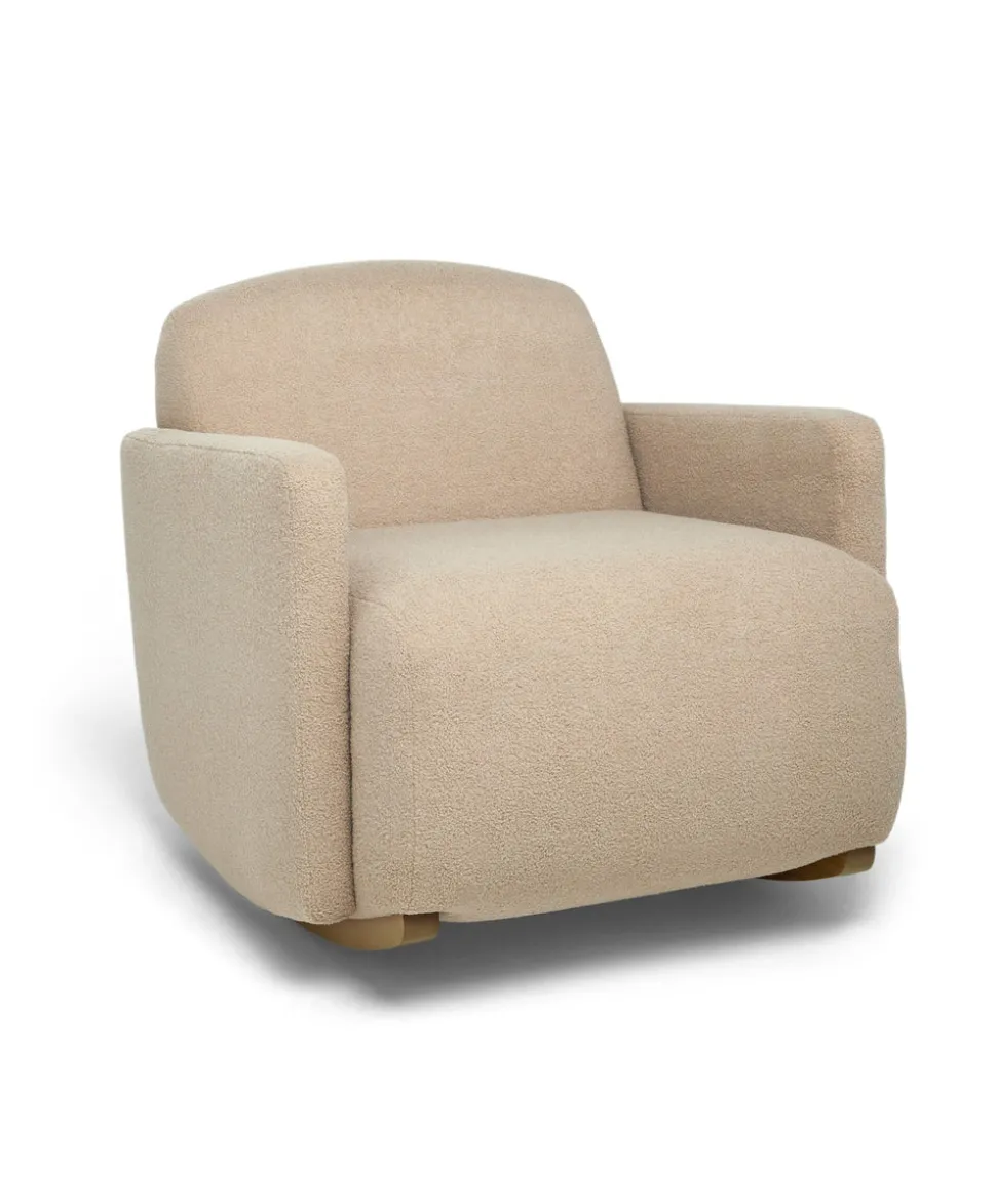 Royton Nursing Chair & Footsool Set - Oatmeal Boucle