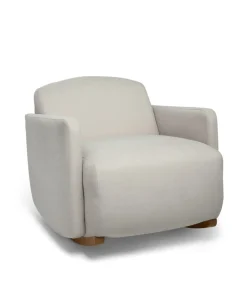 Royton Nursing Chair & Footsool Set - Silver Woven