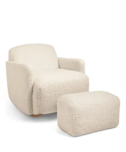 Royton Nursing Chair & Footstool Set - Biscuit Teddy