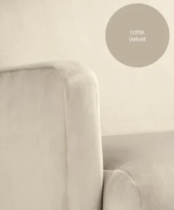 Royton Nursing Chair - Latte Velvet