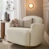 Royton Nursing Chair - Oyster Chenille Boucle