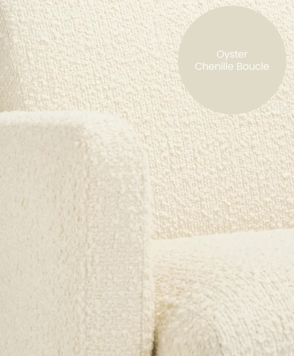 Royton Nursing Chair - Oyster Chenille Boucle