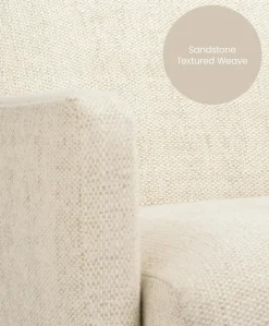 Royton Nursing Chair - Sandstone Textured Weave