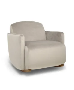 Royton Nursing Chair - Stone Velvet