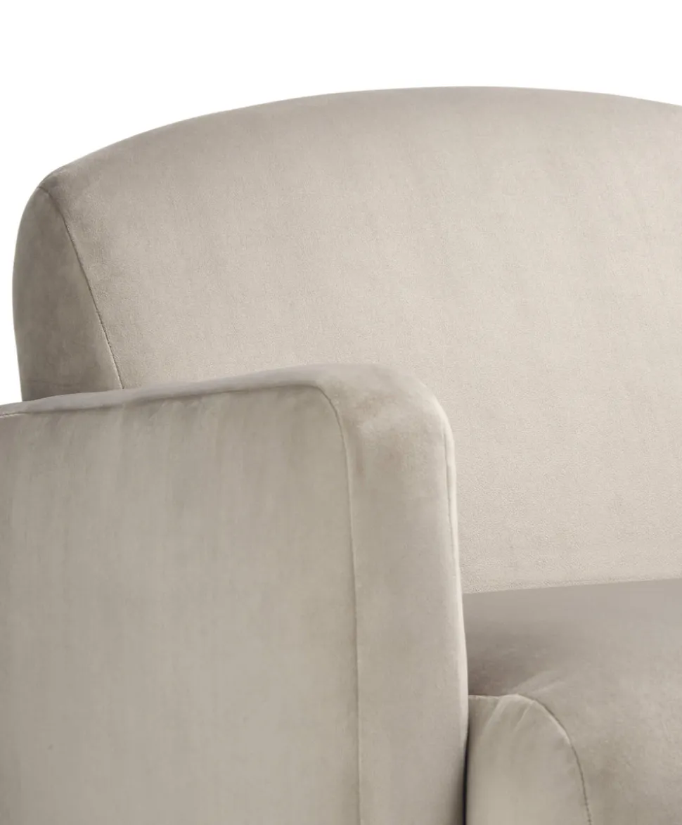 Royton Nursing Chair - Stone Velvet