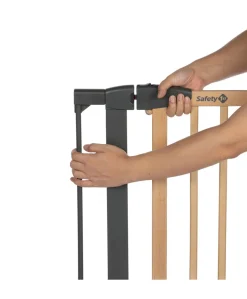 Safety 1st Simply Close Gate Wood & Metal 7cm Extension - Black